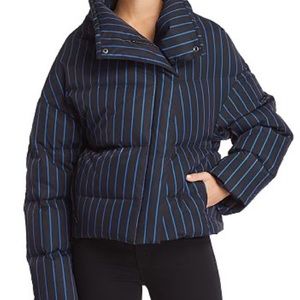 Theory Striped Puffer Jacket